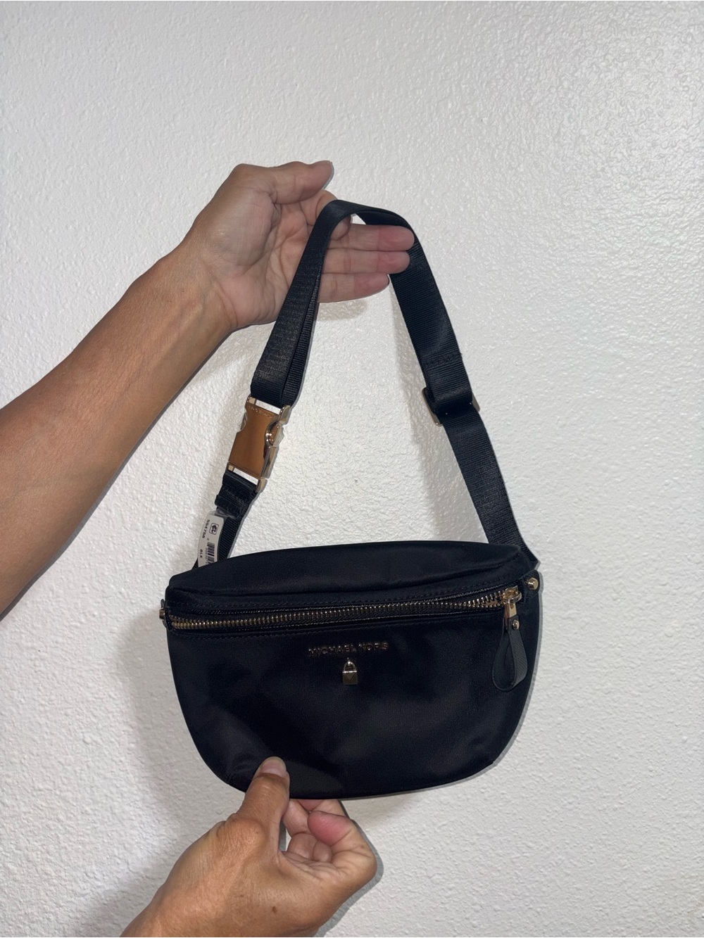 Michael Kors Black Nylon Belt Bag